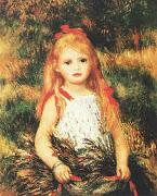 Pierre Renoir Girl with Sheaf of Corn oil painting reproduction